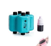 4 in 1 Math Roller Stamp, Math Stamp Roller, Randomized Addition, Subtraction, Multiplication & Fill-in-the-Blank Practice, Roller Digital Teaching Stamps W/Refill Ink, Classroom & Home Use (Blue)