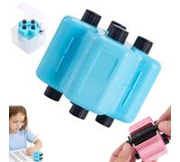 4 in 1 Math Roller Stamp Set,4 in 1 Math Roller Stamp Set for Kids,MathStamp Rollers,Reusable Addition Subtraction Multiplication Division Practice Tool - Teacher Stamps for Classroom & Homeschool