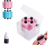 4 in 1 Math Roller Stamp Set - 4-in-1 Math Stamp Roller, Addition Subtraction Multiplication Division Practice Tool, Digital Teaching Stamp with Ink, Teaching Supplies for Classroom & Home (Pink)