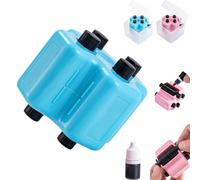 4-in-1 Math Roller Stamp Set, Math Stamp Roller for Randomized Addition Subtraction Multiplication Division Within 100, Math Practice Roller Digital Teaching Stamps W/Refill Ink (Blue)