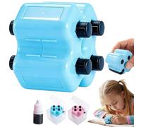 4 in 1 Math Roller Stamp Set, Math Stamp Roller, Randomized Addition Subtraction Multiplication Division Practice Tool, Roller Digital Teaching Stamps W/Refill Ink,Fun Math Gift for Kids,Classroom Use