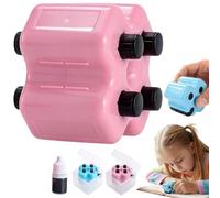 4 in 1 Math Roller Stamp Set, Math Stamp Roller, Randomized Addition Subtraction Multiplication Division Practice Tool, Roller Digital Teaching Stamps W/Refill Ink,Fun Math Gift for Kids,Classroom Use