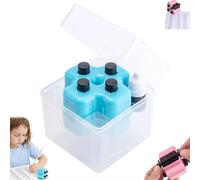 4 in 1 Math Roller Stamp Set,Randomized Addition,Subtraction,Multiplication & Fill-in-the-Blank Practice,Refillable Roller Digital Teaching Stamp W/Refill Ink,Math Practice Stamps for Home Classroom