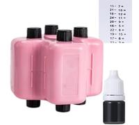 4 in 1 Math Roller Stamp Set,Reusable Magic Maths Roller Stamp,Addition Subtraction Multiplication Division Practice Tool with Ink,Math Teacher&Parent Teaching Aid,Print Clearly,More Interactive(Pink)