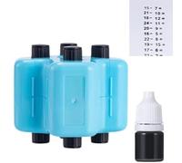 4 in 1 Math Roller Stamp Set,Reusable Magic Maths Roller Stamp,Addition Subtraction Multiplication Division Practice Tool with Ink,Math Teacher&Parent Teaching Aid,Print Clearly,More Interactive(Blue)