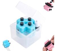 4-in-1 Math Stamp Roller - Addition Subtraction Multiplication Division Practice Tool,Math Practice Rollers Digital Teaching Stamps W/Refill Ink(Blue)