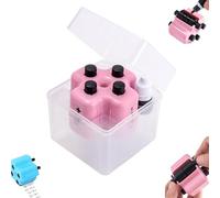 4-in-1 Math Stamp Roller - Addition Subtraction Multiplication Division Practice Tool,Math Practice Rollers Digital Teaching Stamps W/Refill Ink(Pink)