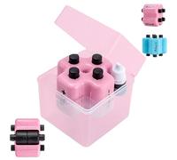 4 in 1 Math Stamp Roller, Math Stamp Roller, Multiply Divide Addition Subtraction Maths Math Roller Stamp with Ink for School Teaching Supplies (Pink)