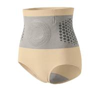 4-in-1 MicroParticle Sculpting & Fat-Burn Shorts Womens Thermogenic Sculpting Shorts High Waisted Yoga Pants Seamless Shapewear Compression Gym Jorts for Yoga Running Gym Beige