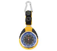 4 in 1 Mini Compass Altimeter Barometer Thermometer, Survival Compass Barometric Pressure Gauge Battery-Free Pointer Altimeter Watch Hiking Thermometer for Outdoor Travel Climbing Camping