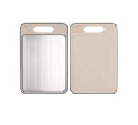 4 in 1 Miracle Melt Defrosting Board, Defrosting Tray Double Sided As Chopping Board with Grater, Sharpener, Fast Thawing of Frozen Food & Meat, 14.37 x 9.84 Inch