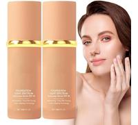 4 in 1 Moisturizing Full Coverage Liquid Foundation, Sunscreen Serum Spf 50, Colour Changing Foundation Light/Medium Spectrum, Face Foundations Full Coverage Skincare (2PCS, 30ml)