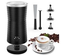 4-in-1 Morpilot Electric Milk Frother:Hot/Cold Foam Perfect for UK Coffee Lovers
