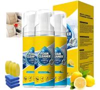4-in-1 Multi-Enzyme Foam Cleaner 5oz,Powerful & Multipurpose Car Interior Foam Cleaner,Professional Deep Cleaning for Car Interior, Kitchen, Bathroom & Sofa,No-Rinse Multi-Purpose Cleaning Foam (3PC)