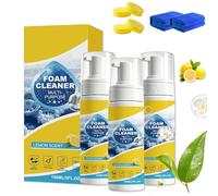 4-In-1 Multi-Enzyme Foam Cleaner, Multifunctional Foam Cleaner Spray, Powerful Car Interior Cleaners, No Rinse All Purpose Deep Cleaning Foam for Car Seats, Dashboard, Kitchen Grease, Bathroom (3PC)