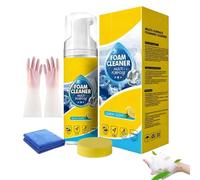 4-in-1 Multi-Enzyme Foam Cleaner, Powerful & Multipurpose Car Interior Foam Cleaner Multi Purpose, All-Purpose Deep Cleaning Rinse-Free Foam Cleaner Spray for Car Interior Leather Seat,Home Use (1PC)