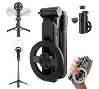 4-in-1 Multi-function 360° Rotating Magnetic Selfie Stick, Portable Retractable Magnetic Tripod with Wireless Removable Remote Control