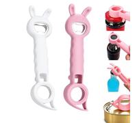 4-in-1 Multi-Function Bottle Jar Opener and Beer Cap Remover Tool (2PCS/D) | Non-Slip Grip, Weak Hands Support, Pull Tab Hook, Vacuum Lid Pry, Portable Kitchen Utensil