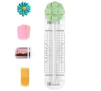 4-in-1 Multi-Function Paper Trimmer, Cut, Fold & Create Like a Pro - 4 in 1 Paper Cutter, with Straight, Wave, Creasing Blades, for Cutting Papers,Coupons,Photos,Scrapbook,Card (Green)