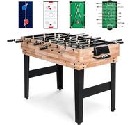 4 in 1 Multi Sports Game Table,Combo Game Table for Kids Pool Table, Foosball Table,Table Tennis Table,Air Hockey with All Accessory Great Gift for Kids (4ft, 1.2m)