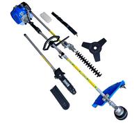 4-In-1 Multi-Tool Bloggs Petrol 43Cc Brushcutter, Grass Line Trimmer, Hedge Trimmer, Pruner