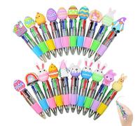 4-in-1 Multicolor Pens | 20 Pack Easter Multicolor Pens | 4 Color Ballpoint | Note Taking Journaling Sketching | Party Favors Classroom Rewards, Easter Gift For Kids Boys Girls Teens Students