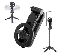 4-in-1 Multifunctional 360° Rotation Magnetic Selfie Stick, 2025 New Compact Tripod with Wireless Remote, One Click Stick - Portable Portable Pocket Size Extendable Detachable Cell Phone Tripods
