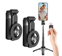 4-in-1 Multifunctional Magnetic Selfie Stick, 2025 New 360° Rotation Phone Tripod with Wireless Remote, Portable Travel Phone Stand for Video Recording, Vlogging (2 Pcs)