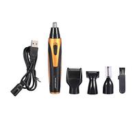 4 in 1 Nose & Ear Hair Trimmer, USB Rechargeable Facial Trimmer for Men & Women - Temple Hair, Beard & Eyebrow Clipper Shaving Kit