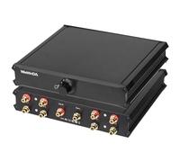 4-in 1-Out Pro RCA Audio Switch Box Audio Converter 4 Channels 1-in 4-Out HiFi Stereo Passive Audio Selector Switcher Box Aluminum Shell Quality RCA Connectors (4-IN-1-OUT)