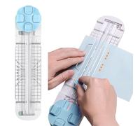 4 in 1 Paper Cutter, 4-in-1 Multi-Function Bidirectional Paper Trimmer, Equipped with Straight, Wave, Perforated & Creasing Blades for A4/Photo/Card, Scrapbooking Tool