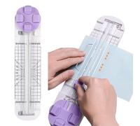 4 in 1 Paper Cutter, 4-in-1 Multi-Function Bidirectional Paper Trimmer, Equipped with Straight, Wave, Perforated & Creasing Blades for A4/Photo/Card, Scrapbooking Tool