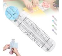 4 in 1 Paper Cutter,4-in-1 Multi-Function Paper Trimmer, with Straight Wave Perforated Creasing Blades for Craft Paper Cardstock Photo Cutting, Scrapbooking Tools for DIY Art-B