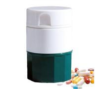 4 in 1 Pill Cutter Splitter Crusher with Storage, Multifunction Tablet Grinder and Pulverizer, Portable Medicine for Elderly, Pets and Travellers, Easy Grip Aid