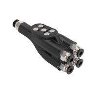 4 in 1 Pipe Expansion Port 3D Printer Adapter with 4 Feeding Modules for Lab P1S P1P, AMS Tubing Connector PTFE Material Transport Tube for 3D Printer