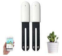 4-in-1 Plant Moisture Meter Watering Indicator, Intelligent Soil Tester Automatically Monitors Plants Moisture/Light/Fertility / Temperature Level, for Mijia App (2 Packs)