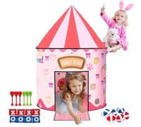 4 in 1 Pop Up Play Tent Kids Playhouse Ball Pit for Toddlers Indoor Outdoor Toys Games Girls Princess Birthday Gift for 3 4 5 6 7 8 Year Old