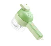 4 in 1 Portable Electric Vegetable Cutter Set, Wireless Food Processor for Garlic, Onion, Meat & Ginger with 3 Blades & Brush, Easy Kitchen Chopper for Nuts, Chili, Celery, Herbs and Baby Food