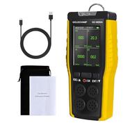 4-in-1 Portable Gas Detector for O2/H2S, Sound/Light/Vibration Alarm & LCD Display Explosion-Proof Gas Leak Detectors for Home Steel Mills Mining Fire Tunnels GOLDCHAMP