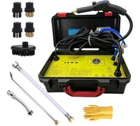 4-in-1 Portable Steam Cleaner, Upgraded High Temperature Pressure Steamer Cleaner,Electric Steaming Cleaning Machine,with Hot & Cold Water Modes, for Kitchen Bathroom Car Detailing Seat(Yellow)