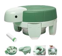 4-in-1 Portable Travel Potty for Toddlers - Foldable Compact Potty Seat with Splash Guard & Non-Slip Base, Ideal for Car Travel, Camping, Hiking & Outdoor Adventures - Includes 20 Disposable Liners