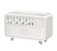 4-in-1 Portable White Noise Machine, Humidifier, Essential Oil Diffuser and Night Light with 8 Natural Sounds Mixer, Auto-Off Timer and Adjustable Light Design for Bedroom, Office, Travel-1PC