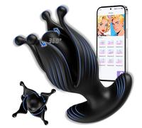4-in-1 Prostate Massager & Vibrating Butt Plug, Multi-Functional Anal Stimulator with APP Control, 360° Expanding & Rotating Toy for Men & Women, Waterproof Premium Silicone Pleasure Tool