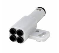 4-in-1 PTFE Adapter Compatible with Bambu Lab X1 / P1 / H2 Series & AMS Systems - PTFE Filament Connector Splitter for Multi-Material & Multi-Colour 3D Printing