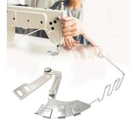 4 in 1 Puller Rope, Lockstitch Computer Flat Sewing Machine Parts, Adjustable Guide Piping Welting Cording Folder Device, Sewing Machine Presser Feet, for Lockstitch with Piping Welting Cording