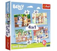 4 in 1 Bluey and His World Jigsaw Puzzle