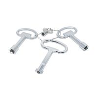 4-in-1 Radiator Key, for Radiator Bleed Key, Triangle Key Garbage bin, Meter Box Key, Gas Meter Box Key. Valve Keys for hatches, attic hatches, Control cabinets, etc.