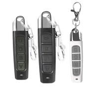 4-in-1 Remote Control Duplicator 3PCS 433MHz Portable Garage Remote Control Duplicator for Cars Universal Gate Opener with Non-Slip Housing & Hook