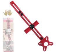 4 in 1 Router Jig Routers Tool, 4 in 1 Router Milling Groove Bracket, Drilling Positioning Ruler, Precise and Detachable, Sturdy and Durable Adjustable Cabinet Template Tool for Woodworking (1pc)