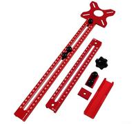 4 In 1 Router Milling Groove Bracket,Cabinet Hardware Jig And Router Guide,Adjustable Router Circle Cutting Guide, Router Circle Cutting Jig (B)